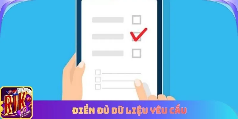 Điền đầy đủ thông tin để nhận tiền